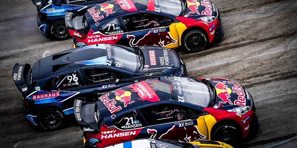 This is World RX... and in the end, Johan Kristoffersson wins. Congrats, champ! 

#FIA #WorldRX