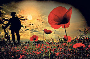 They shall grow not old, as we that are left grow old;

Age shall not weary them, nor the years condemn.

At the going down of the sun and in the morning,

We will remember them.