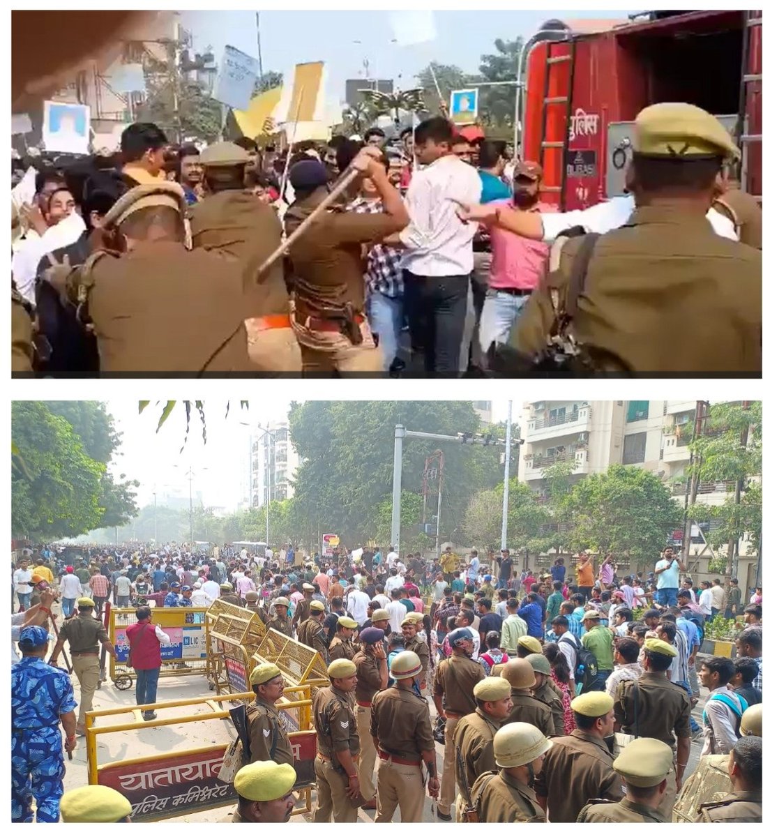 HARIKES12's tweet image. हमारे छात्र भाईयों पर पड़ी लाठी की चोट हम भूलेंगे नहीं.... #UPPSC_No_Normalization
#onedayoneshift