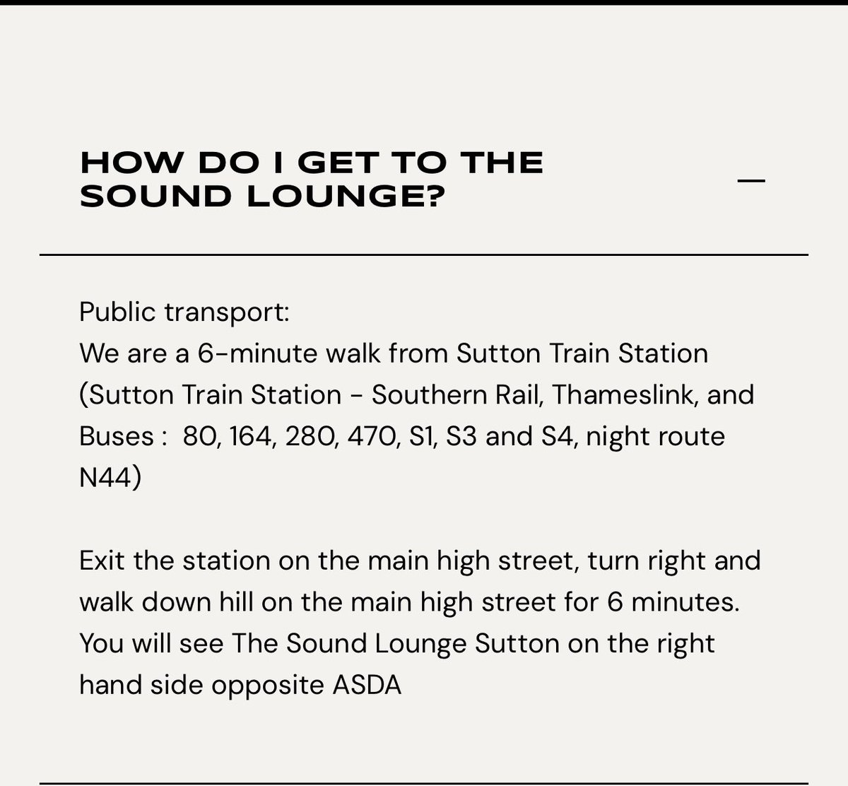 We’re coming to Sutton this Saturday! It’s only 30 minute train ride from central London, and trains run back after the show. So who’s coming? Xxx