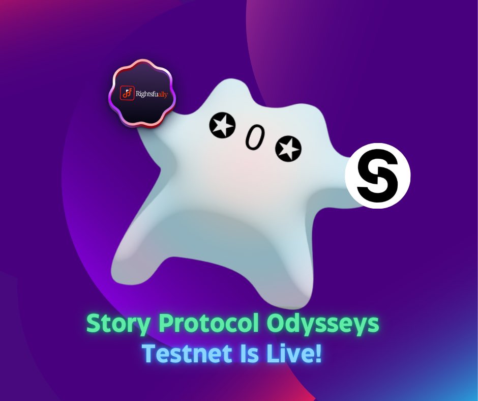 RightsfuAlly's tweet photo. ๐ Rightsfually is now live on Story Odessey Testnet! ๐
Protect digital rights while sharing & collaborating for creating IP assets on the platform.
Unlock new possibilities in collaborative IP creation! ๐
Get started! #RightsfuAlly #StoryTestnet #BlockchainInnovation https://t.co/MgqgYZS3wA