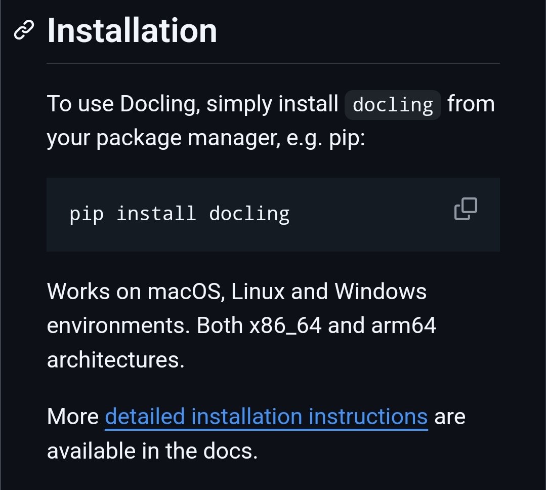 AulasInteligent's tweet image. Los GPTs funcionan mejor si les subimos la información en el formato adecuado. ¡Eso es lo que hace la herramienta #docling automáticamente! Permite transformar pdf, doc, html o ppt a markdown o json. Link: github.com/DS4SD/docling