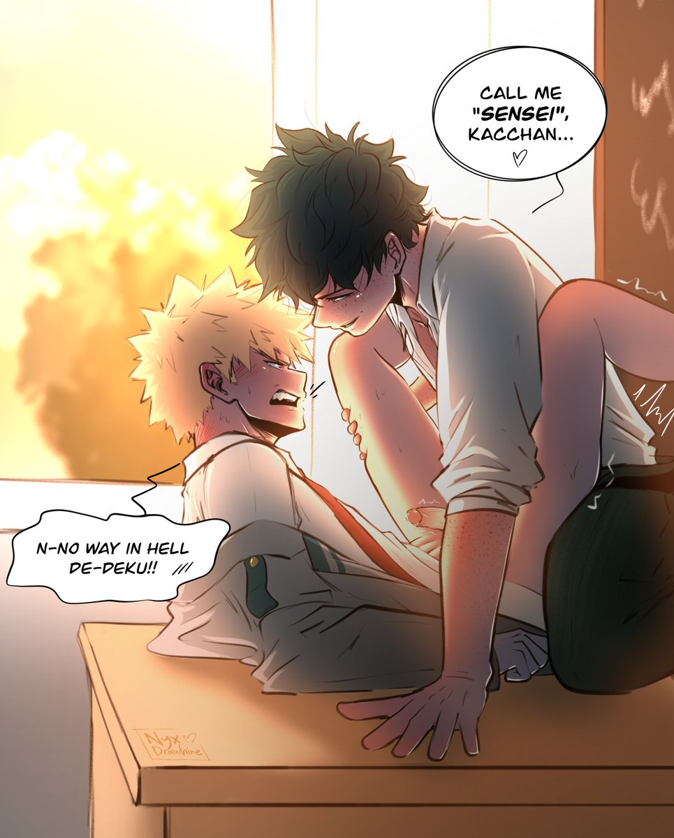 Midoriya Sensei, please 🙇🏼‍♀️🔞
#dkbk