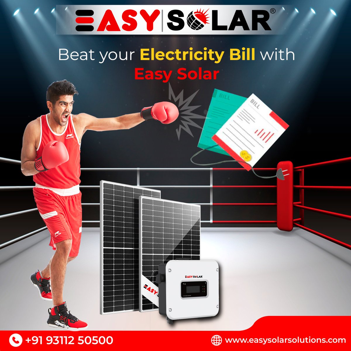 EasyEsspl's tweet photo. Beat your Electricity Bill with Easy Solar...
.
For More Info:
Contact us โ๏ธ-: +91 9311250500
Website ๐-: https://t.co/LheKHXf8jS
#EasySolar #easysolarsolutions #beat #rooftop #rooftopsolar #ongrid #ongridsolarsystem #electricitybill #bill #solarinvertersystem #fullyautomatic https://t.co/qSUJWFUdTR