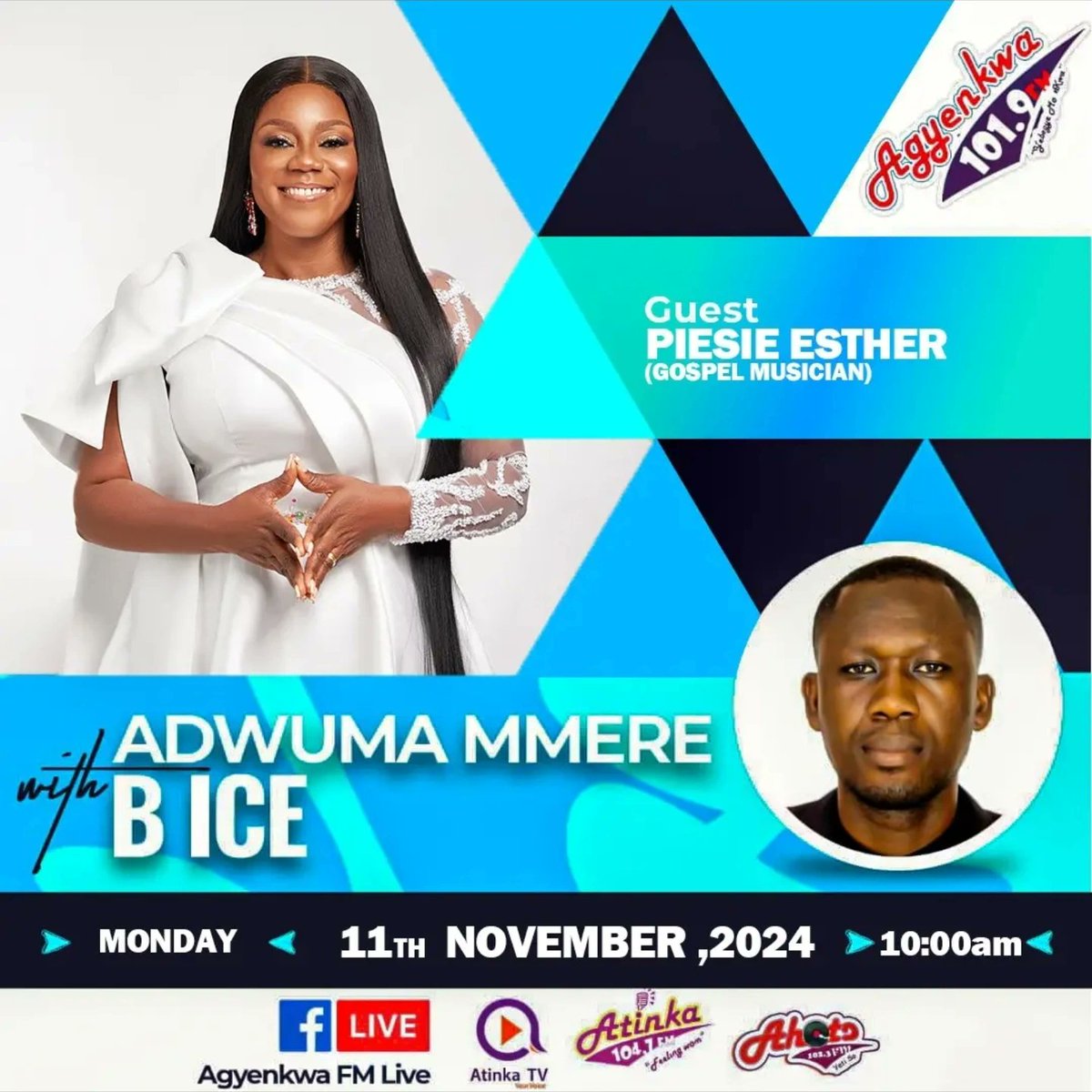 bicegh's tweet photo. Interview With @piesieesther_ On Adwuma Mmer3 On @agyenkwafm1019  X @atinkatvgh With The Prince Of The Airwaves. #bokoortis3bpower #theprinceoftheairwaves https://t.co/hrtNRDuPZx