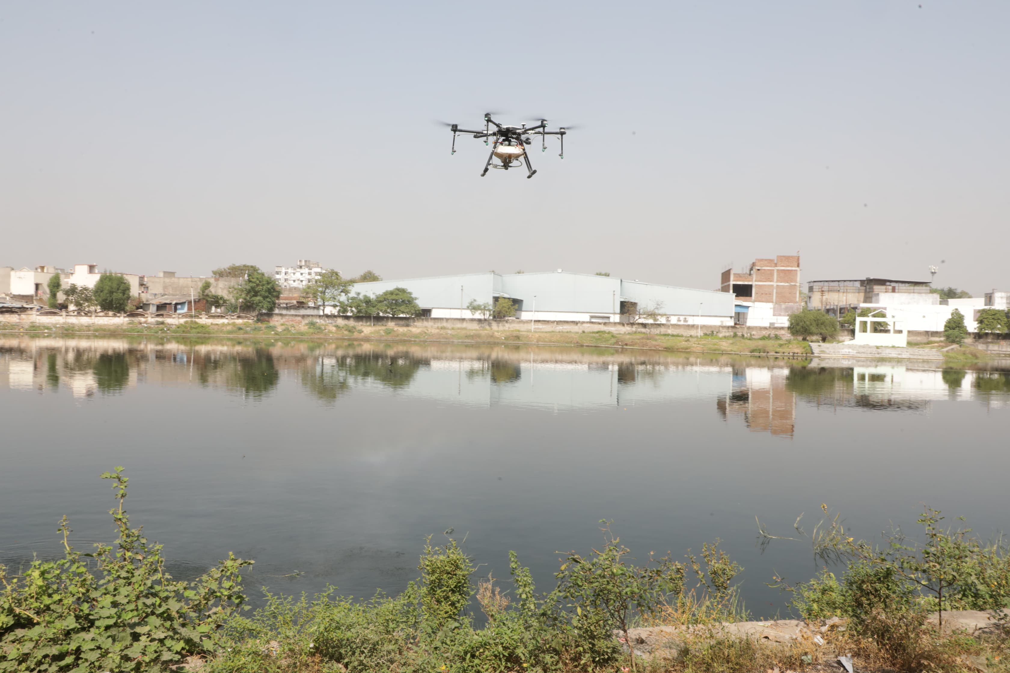 Drone-powered pilot project to combat mosquito-borne dengue, malaria launched in Gujarat