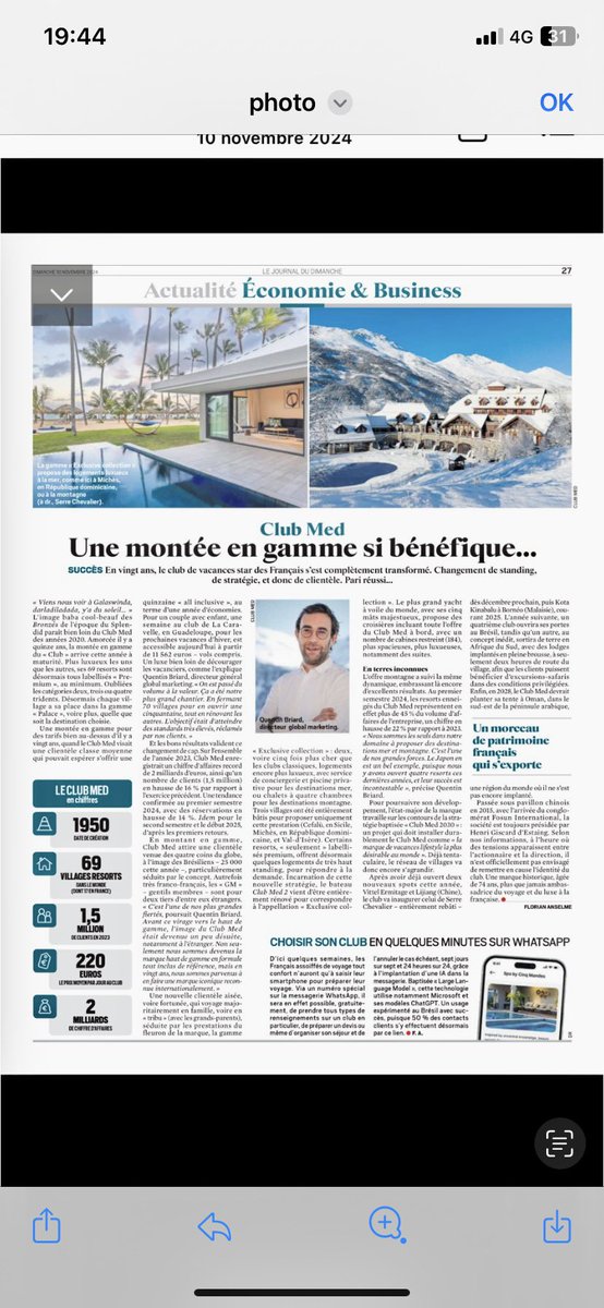 “Succès. En 20 ans, le club de vacances star des français s’est complètement transformé. Changement de standing, de stratégie et donc de clientèle. Pari réussi”
In <a href="/leJDD/">Le JDD</a> par <a href="/FlorianAnselme/">Florian Anselme</a>