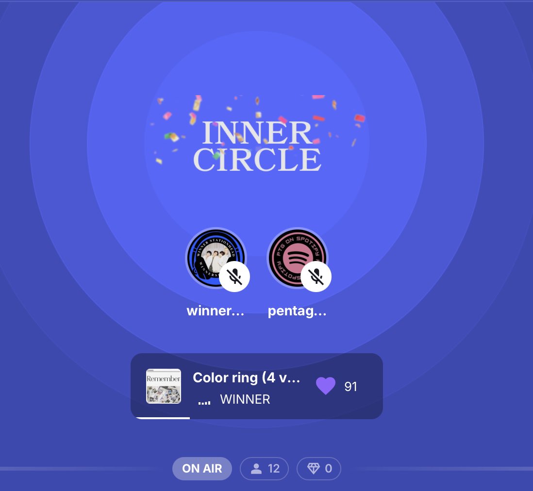 winnershradio (@winnershradio) on Twitter photo 🎧 1-DAY SPECIAL STATIONHEAD COLLAB
We're ON AIR NOW!!!
stationhead.com/c/innercircle
Inner Circle and Universe, feel free to join us NOW! Our #WINNER x #PENTAGON streaming collaboration on <a href="/STATIONHEAD/">STATIONHEAD</a> with <a href="/PTG_Spotify/">PTG on SPOTIFY</a>! 🔵🪐
#위너 <a href="/yginnercircle/">OFFICIAL INNER CIRCLE</a> <a href="/yg_winnercity/">WINNER</a>
#펜타곤 <a href="/CUBE_PTG/">PENTAGON·펜타곤</a> 🎧 1-DAY SPECIAL STATIONHEAD COLLAB
We're ON AIR NOW!!!
stationhead.com/c/innercircle
Inner Circle and Universe, feel free to join us NOW! Our #WINNER x #PENTAGON streaming collaboration on <a href="/STATIONHEAD/">STATIONHEAD</a> with <a href="/PTG_Spotify/">PTG on SPOTIFY</a>! 🔵🪐
#위너 <a href="/yginnercircle/">OFFICIAL INNER CIRCLE</a> <a href="/yg_winnercity/">WINNER</a>
#펜타곤 <a href="/CUBE_PTG/">PENTAGON·펜타곤</a>