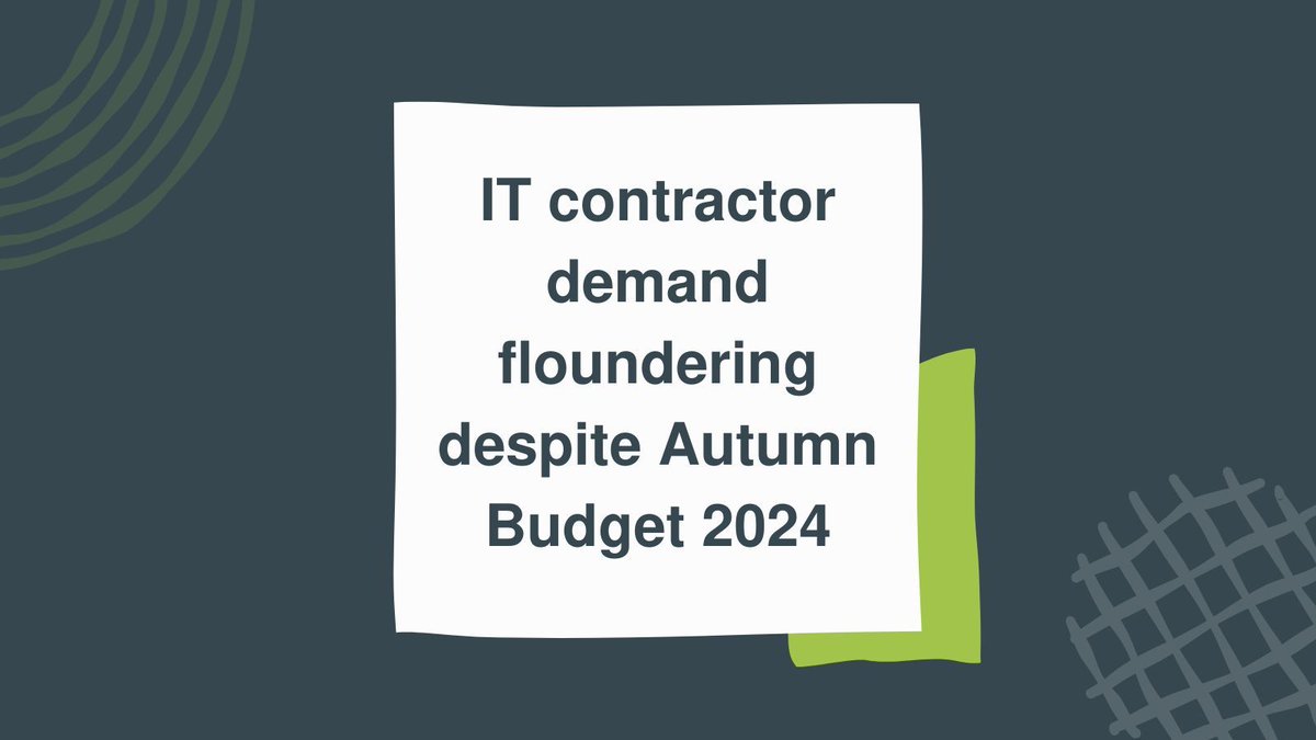 itcontracting's tweet image. The temporary tech jobs market gets a ‘glimmer’ to offset the ‘dire’, but it’s hardly thanks to the chancellor. Read here: buff.ly/48RwWTp

@RECNeil, @KPMG, and @MCSGroupBelfast comment.     

#itcontractor #autumnbudget2024 #itskills