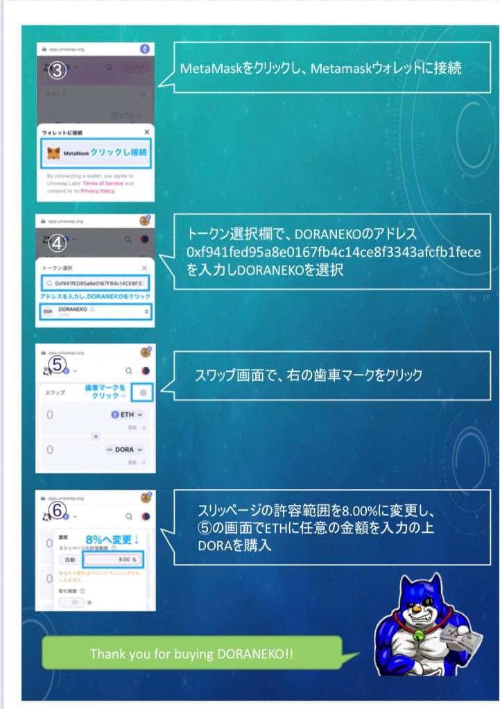 DORANEKOeth's tweet photo. このポストを見た幸運のひと
おめでとうどら🍾㊗️🎊
増える仮想通貨DORANEKOの飼い方を置いとくどら💙

https://t.co/fqOy7rDvk1
アンゴロウさんの動画でも紹介されてるから、ドラネコのスーパーガチホシステムをみて、今日からホドラーになろうどら🚀

#DORANEKO #MiKeNeko #ビットコイン #Bitcoin #shibainu #DOGEcoin #floki #JASMY #monacoin #XRP #finance #仮想通貨 $akita $kishu $pepe $wif