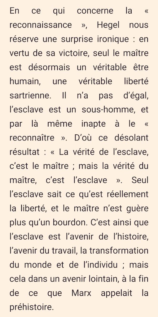 pelodegerland's tweet photo. La fable du Maître et de l’Esclave
Le conflit inclut la reconnaissance d'avance, ou la présuppose : le combat a lieu sur la base d'une reconnaissance préalable
Le mythe démontre logiquement que la reconnaissance ne peut avoir lieu à la suite d'une lutte >
https://t.co/qJ1Ttsjwnr https://t.co/bDLHBxBJol