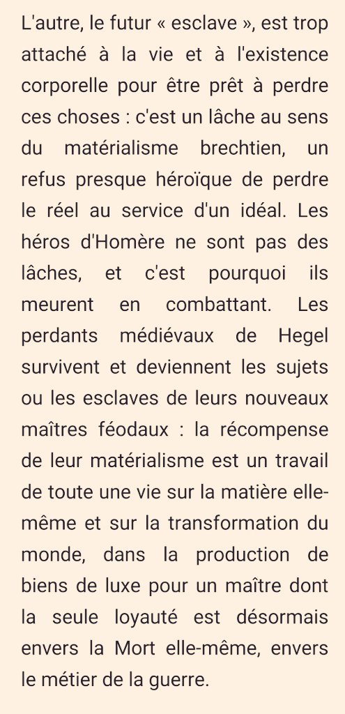 pelodegerland's tweet photo. La fable du Maître et de l’Esclave
Le conflit inclut la reconnaissance d'avance, ou la présuppose : le combat a lieu sur la base d'une reconnaissance préalable
Le mythe démontre logiquement que la reconnaissance ne peut avoir lieu à la suite d'une lutte >
https://t.co/qJ1Ttsjwnr https://t.co/bDLHBxBJol