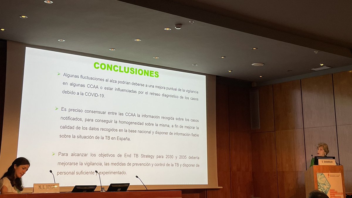 <a href="/TeresaRodrigo/">Teresa Rodrigo Sanz</a> de <a href="/SEPAR_PII_TB/">PII TB SEPAR</a> muestra datos sobre la evolución de la incidencia de TB en España y su estado respecto al cumplimiento de los objetivos de End TB. #TB24