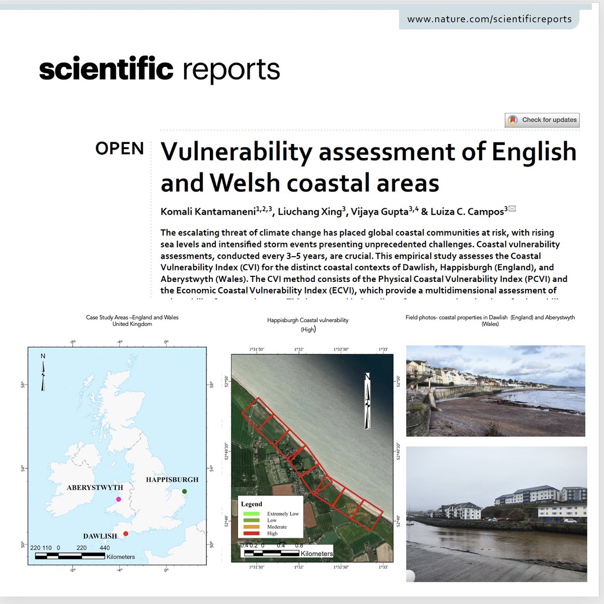 Dr. Komali K (@komalikantaman1) on Twitter photo Our fourfold PUBLICATION in Nature- Scientific Reports!
Very excited and delighted to share that our recent paper has been published in Nature Scientific Reports! (Open Access).
@UCLan @UCLanResearch <a href="/CEGE_UCL/">CEGE UCL</a> <a href="/UCLRDR/">UCL Risk and Disaster Reduction</a> <a href="/GRACE_UCLan/">GRACE UCLan</a> <a href="/luizacampos65/">Luiza Cintra Campos</a> Our fourfold PUBLICATION in Nature- Scientific Reports!
Very excited and delighted to share that our recent paper has been published in Nature Scientific Reports! (Open Access).
@UCLan @UCLanResearch <a href="/CEGE_UCL/">CEGE UCL</a> <a href="/UCLRDR/">UCL Risk and Disaster Reduction</a> <a href="/GRACE_UCLan/">GRACE UCLan</a> <a href="/luizacampos65/">Luiza Cintra Campos</a>