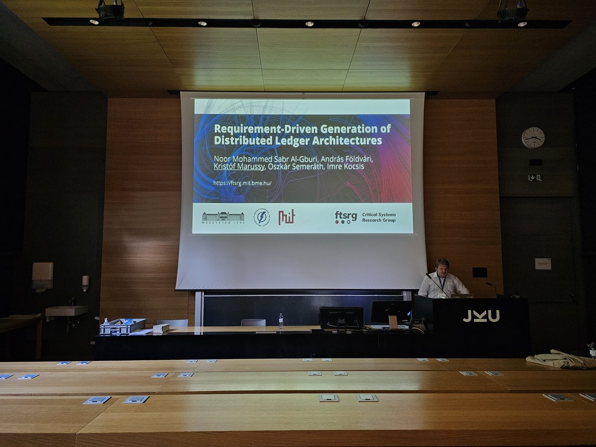 ftsrg_bme's tweet photo. Our colleagues presented multiple papers in the MODELS 2024 conference and corresponding events. The presentations were about formal verification, the SysML language and our graph generator framework, Refinery.
More information: https://t.co/jumkv7gFjy
https://t.co/VPPQlusHLI https://t.co/SgTl7Pkkya