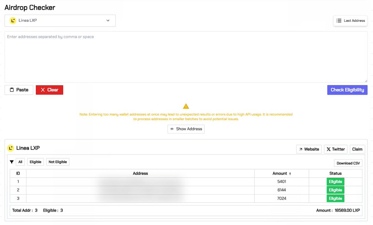 🌟All LXP distributions are complete. Don’t forget to visit zkCodex for final checks!

✅Fast Multi-Check: zkcodex.com/airdrop-checker
✅Detailed Multi-Check: zkcodex.com/multiwallet