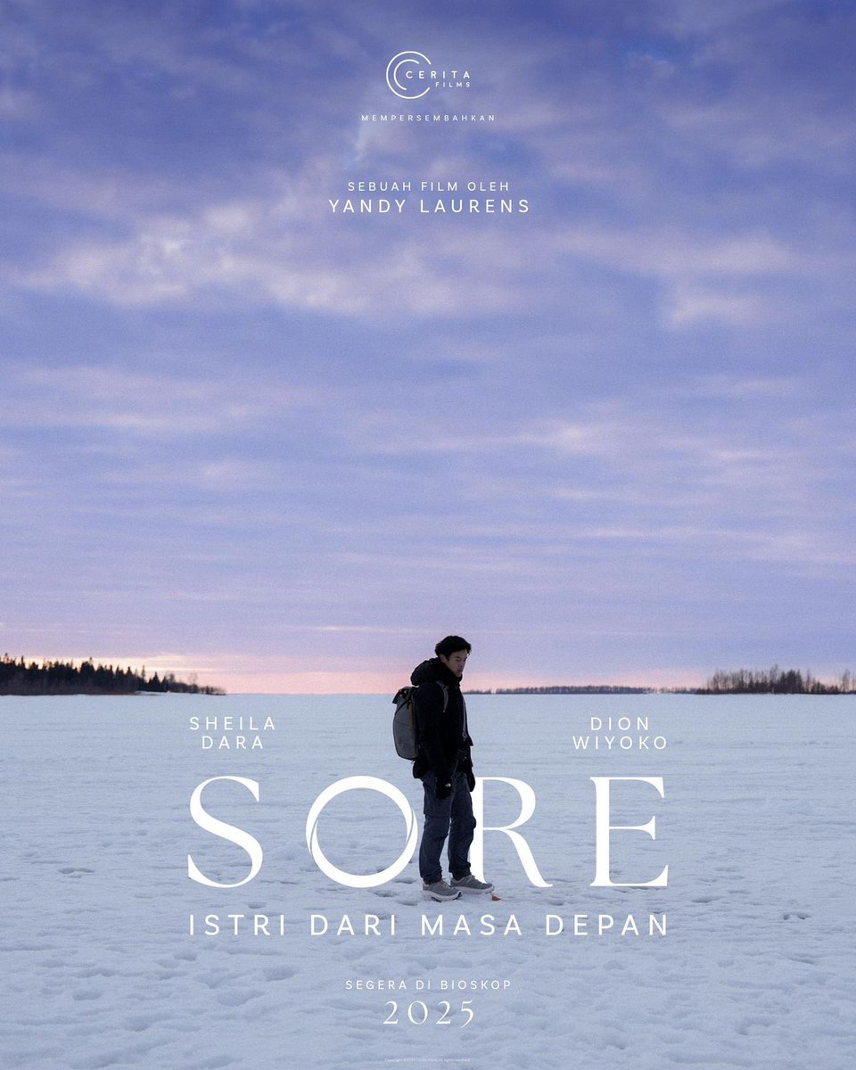 FilmIndoSource's tweet photo. Visual teaser posters for Yandy Laurens’ ‘SORE: ISTRI DARI MASA DEPAN’ starring Dion Wiyoko and Sheila Dara Aisha.

Coming soon in theaters in 2025. https://t.co/JsURuyRN1p