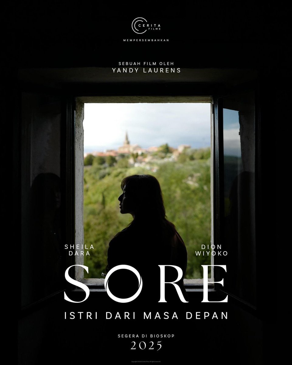 FilmIndoSource's tweet photo. Visual teaser posters for Yandy Laurens’ ‘SORE: ISTRI DARI MASA DEPAN’ starring Dion Wiyoko and Sheila Dara Aisha.

Coming soon in theaters in 2025. https://t.co/JsURuyRN1p