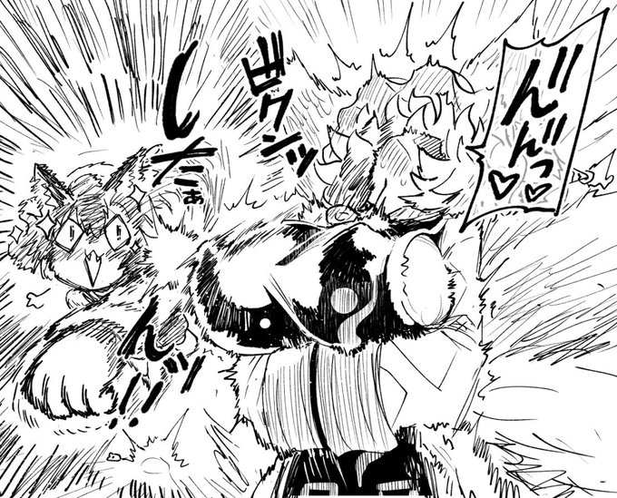 あまりにプルプル揺れるので猫パンチされる藍様の🍈🍈 