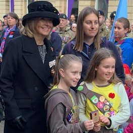 Wiltshire Lieutenancy (@wiltslieutenant) on Twitter photo The 3rd Chippenham Brownies were awarded the best non-military contingency group in the Remembrance Day Parade by Mrs Nicky Alberry DL who was was hosted by the Mayor Cllr Conor Melvin and 9 Regiment Logistics Corps. LL Cadet, Sgt Harry Whittle presented the wreath <a href="/OneChippenham/">One Chippenham</a> The 3rd Chippenham Brownies were awarded the best non-military contingency group in the Remembrance Day Parade by Mrs Nicky Alberry DL who was was hosted by the Mayor Cllr Conor Melvin and 9 Regiment Logistics Corps. LL Cadet, Sgt Harry Whittle presented the wreath <a href="/OneChippenham/">One Chippenham</a>