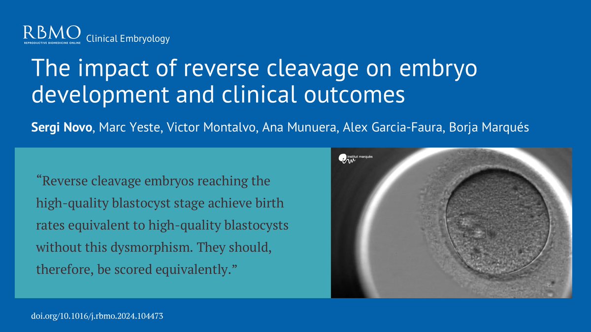 Reproductive BioMedicine Online (@rbmonline) on Twitter photo On the evidence presented in this paper, the authors advise that RC+ embryos achieving a high-quality blastocyst stage should be considered and scored equal to their RC negative counterparts. 
doi.org/10.1016/j.rbmo… On the evidence presented in this paper, the authors advise that RC+ embryos achieving a high-quality blastocyst stage should be considered and scored equal to their RC negative counterparts. 
doi.org/10.1016/j.rbmo…