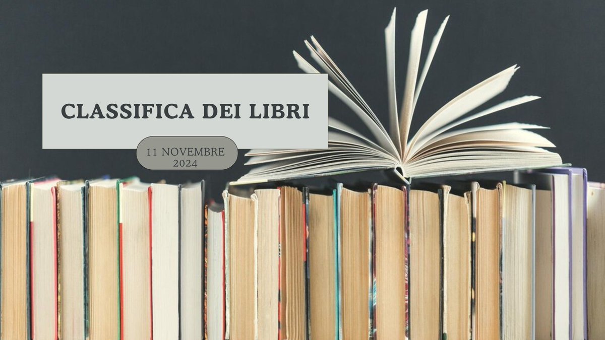 La classifica dei libri più venduti, che si presenta con cinque nuove entrate.

Trovate la classifica completa sul blog

pausacaffeblog.it/wp/2024/11/la-…

#libri #leggere #letture #classifica #classifiche #classificalibri #classificadeilibri #booklover
