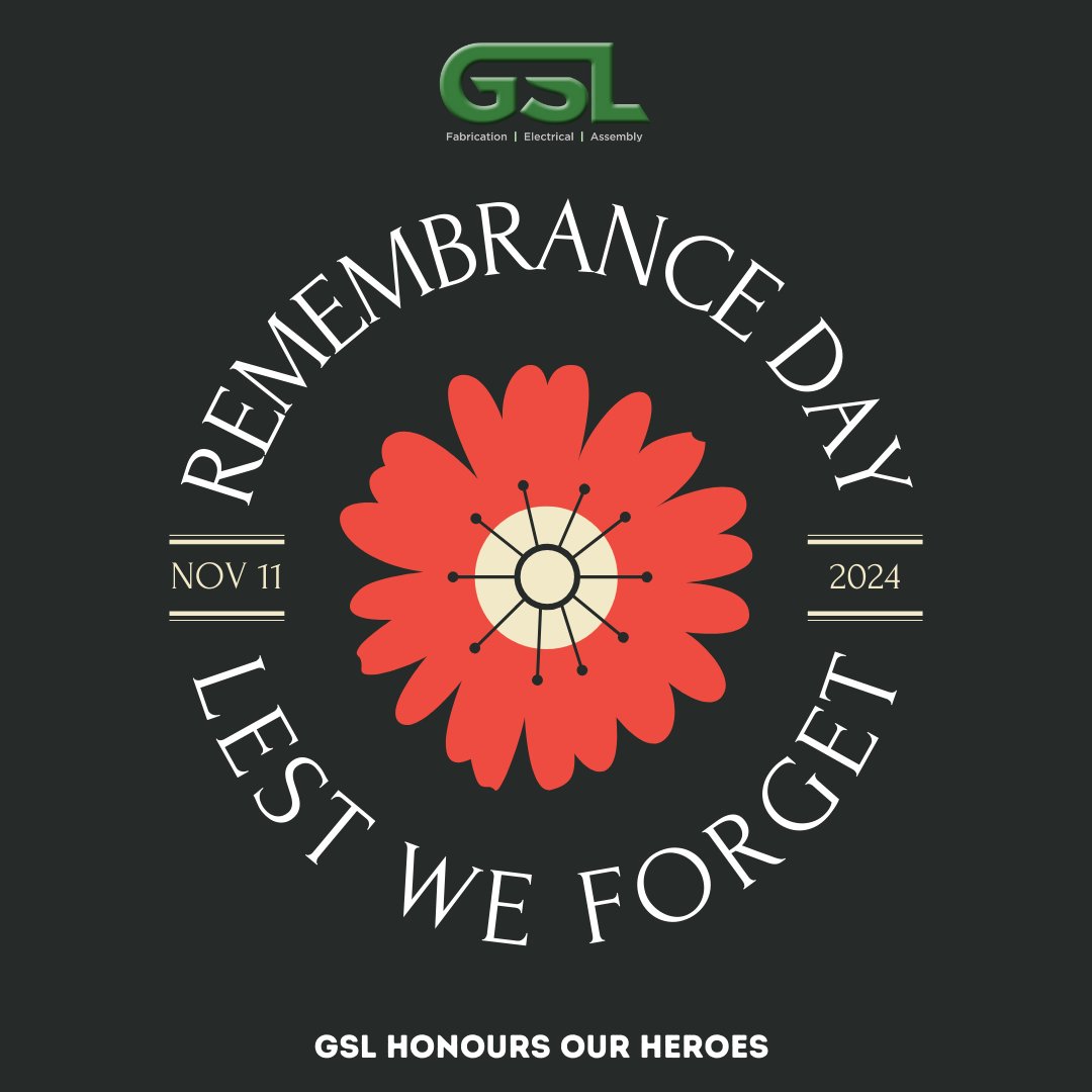 GSL | Honouring Remembrance Day: November 11th 
On this Remembrance Day, GSL pays tribute to the brave individuals who have served and sacrificed in defence of freedom and peace. 
Lest We Forget. 🌺
#RemembranceDay #LestWeForget #HonoringHeroes #Gratitude