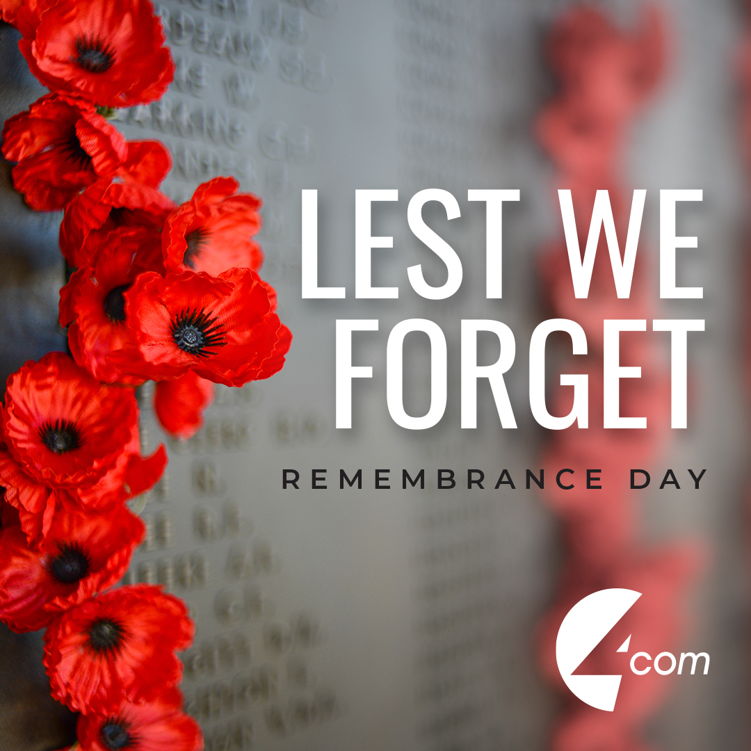 Today, on Remembrance Day, we are commemorating the service and the sacrifice of our brave service men and woman who fought for and ensured our freedom.

We will never forget their sacrifices.

We will remember them.