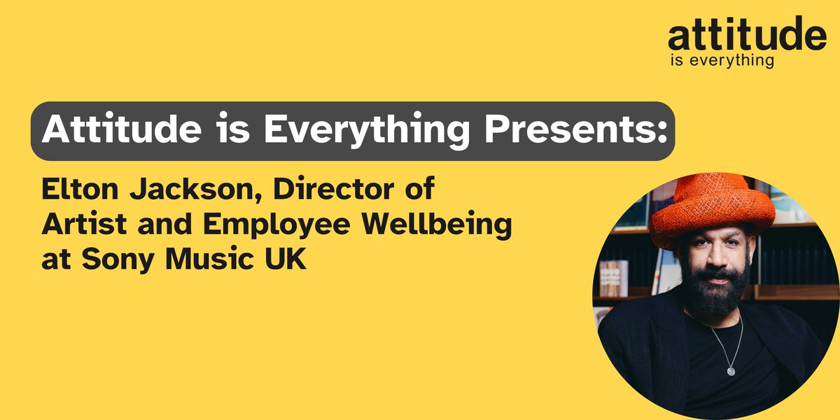 Elton Jackson, Director of Artist and Employee Wellbeing at <a href="/SonyMusicUK/">Sony Music UK</a>, joins us to chat mental health in the music industry, intersectional discrimation &amp; addiction.

📆 Thurs 14th Nov, 4.30 - 6pm &gt;  eventbrite.co.uk/e/elton-jackso…