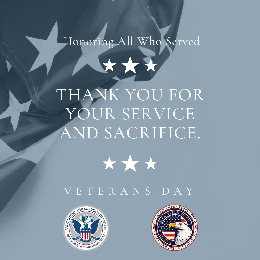DFOFlorida's tweet photo. Honoring all veterans for their service and sacrifice. Your courage and dedication have protected our borders and upheld our freedoms.
#VeteransDay #HonorOurVeterans #MilitaryAppreciation #VeteranSupport #ThankYouVeterans #CourageAndDedication #VeteransAffairs #MilitaryFamily https://t.co/sk5Qn39RC5