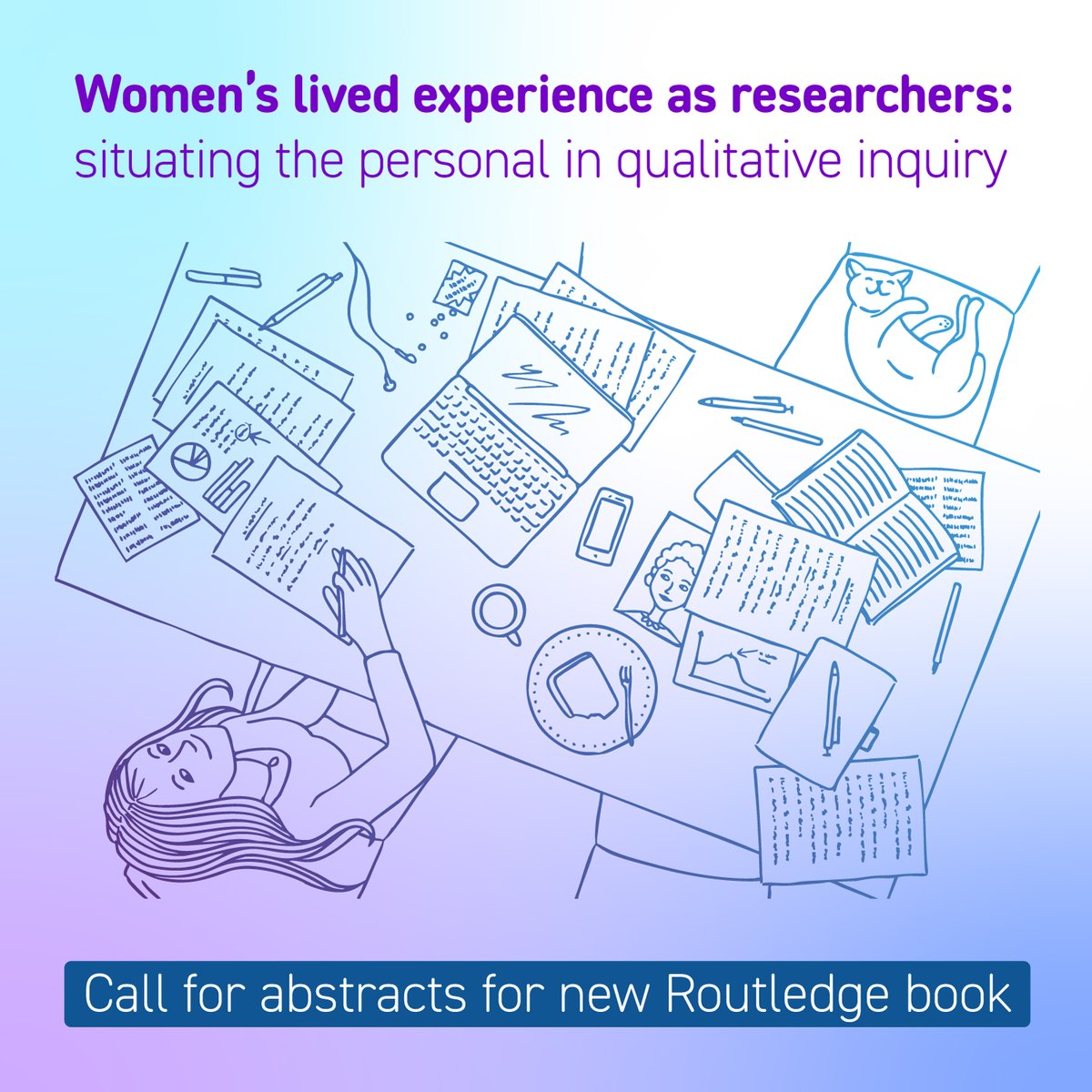 Dr Meena Khatwa (@drmeenakhatwa) on Twitter photo Call for abstracts for new <a href="/routledgebooks/">Routledge Books</a> publication!
Qualitative researchers often seek out lived experiences to answer research questions and shape narratives. But what about our own – as women, and as researchers? To submit or find out more, email: m.khatwa@ucl.ac.uk. Call for abstracts for new <a href="/routledgebooks/">Routledge Books</a> publication!
Qualitative researchers often seek out lived experiences to answer research questions and shape narratives. But what about our own – as women, and as researchers? To submit or find out more, email: m.khatwa@ucl.ac.uk.