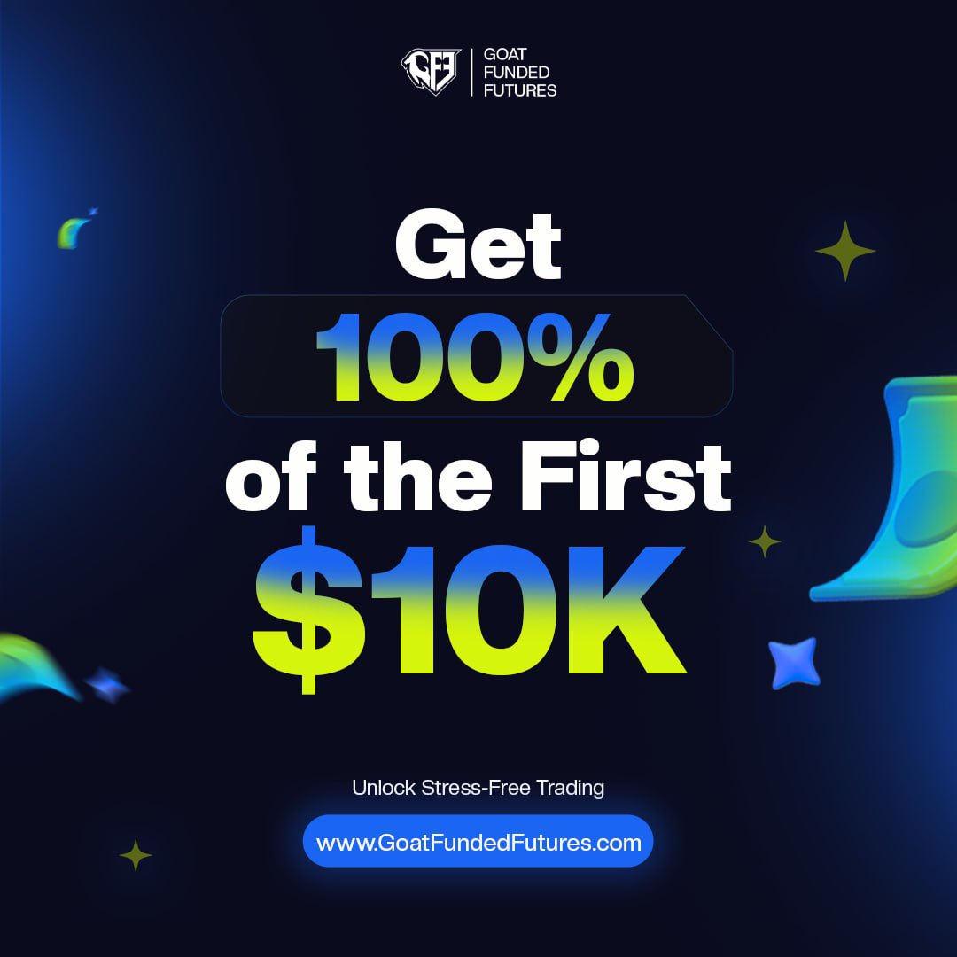 GFFutures's tweet photo. With Goat Funded Futures

You get 100% PROFIT SPLIT

of the first $10k in Profits

Upon reaching the Funded Trader status

After that, you'll receive a 90% share of the profits

GET FUNDED NOW 🐐

https://t.co/UUuLEPL9Fv https://t.co/kNBa5eSEBu