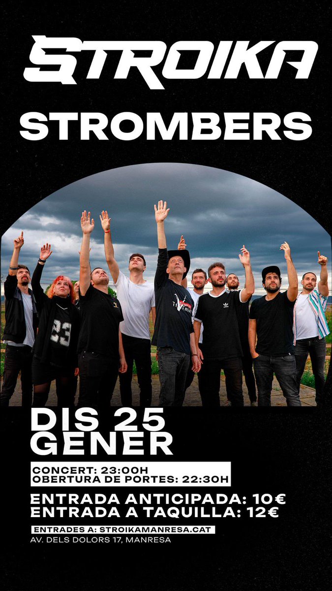 Ens veiem de nou als concerts, amics i amigues de Strombers! 
Gràcies per tornar-hi a ser. 

Us estimem!❤️