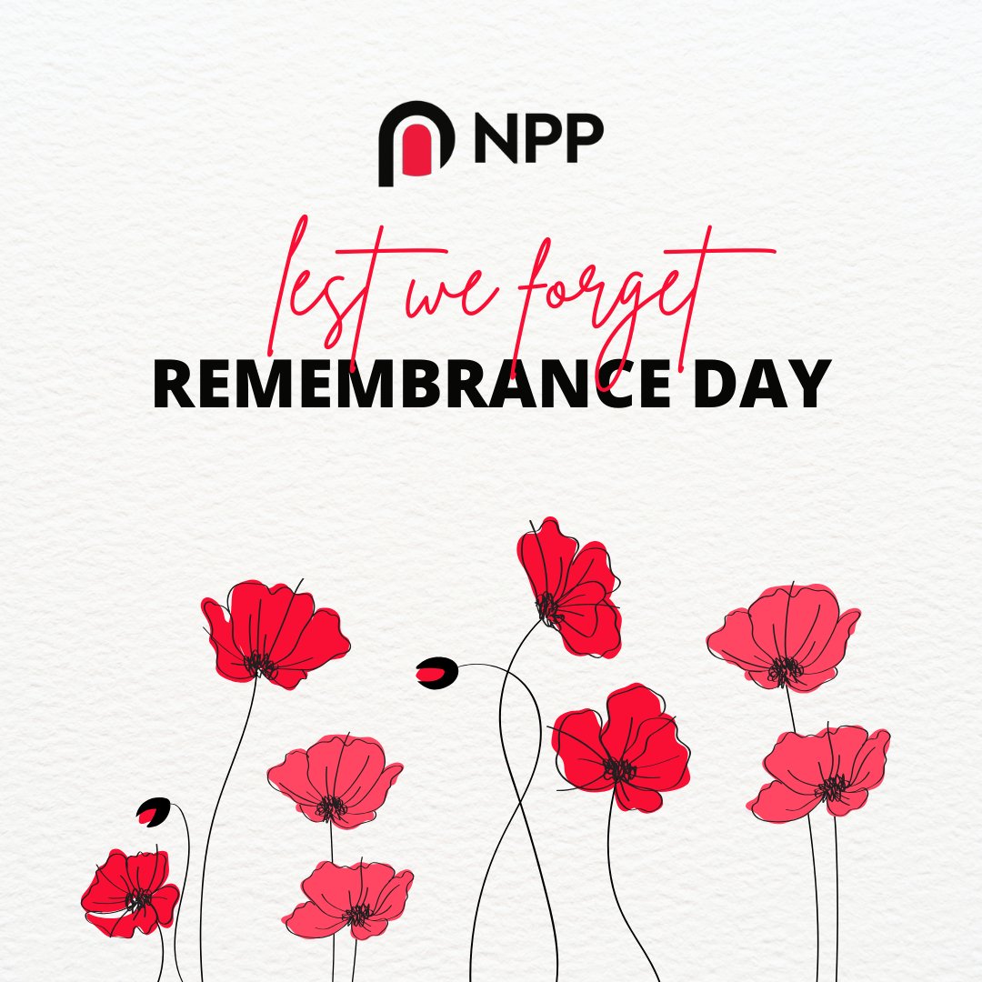NPP_Limited's tweet photo. "At the going down of the sun and in the morning. We will remember them."

Lest we forget ❤️ #RemembranceDay https://t.co/uzC2oRKIcG