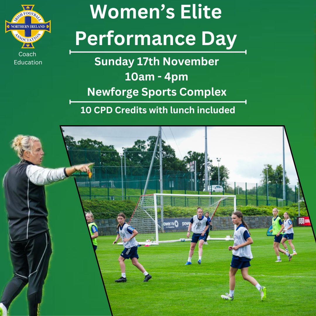 Women’s Elite Performance Day 

📅 Sunday, 17th November

👉 Click the link to register!

irishfacoaching.com/products/women…

#coacheducation #eliteperformance