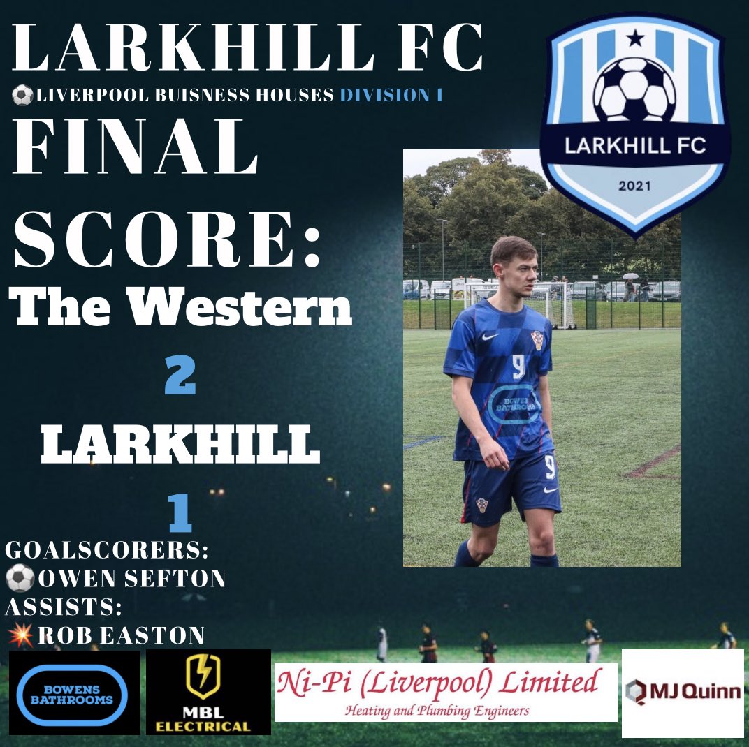 FINAL SCORE:

Frustrating defeat vs The Western. We go again next week against the same opposition.

Thanks to everyone who came down to watch and of course our sponsors