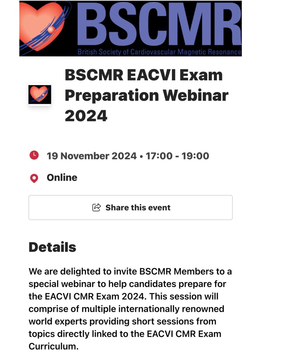 BSCMR (@bscmr) on Twitter photo Pass the EACVI CMR Exam 2024 🧲
<a href="/drniallkeenan/">Dr Niall Keenan</a> <a href="/gabycaptur/">Gabriella Captur</a> <a href="/carpenter_jp/">JP Carpenter</a> <a href="/hua_alina/">Alina Hua</a> <a href="/itsgautamsen/">Gautam Sen</a>
🔗 tinyurl.com/Passexameacvi Pass the EACVI CMR Exam 2024 🧲
<a href="/drniallkeenan/">Dr Niall Keenan</a> <a href="/gabycaptur/">Gabriella Captur</a> <a href="/carpenter_jp/">JP Carpenter</a> <a href="/hua_alina/">Alina Hua</a> <a href="/itsgautamsen/">Gautam Sen</a>
🔗 tinyurl.com/Passexameacvi