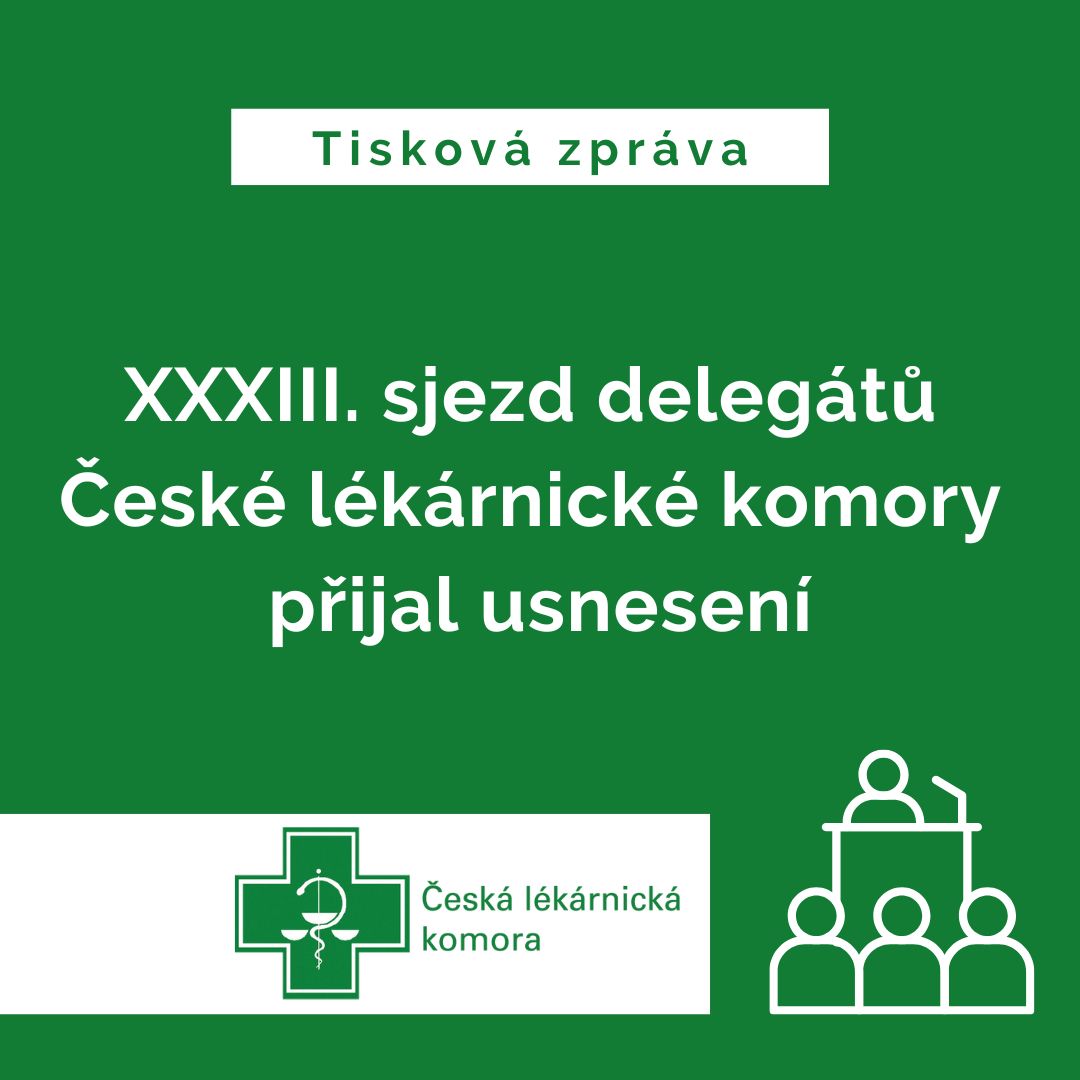 V sobotu 9. 11. 2024  se konal XXXIII. sjezd delegátů České lékárnické komory. Jedním z důležitých usnesení sjezdu je výzva lékárníků zdravotním pojišťovnám k přehodnocení kritérií pro přiznání bonifikací poskytovatelům lékárenské péče v nedostupných oblastech v roce 2025 a k