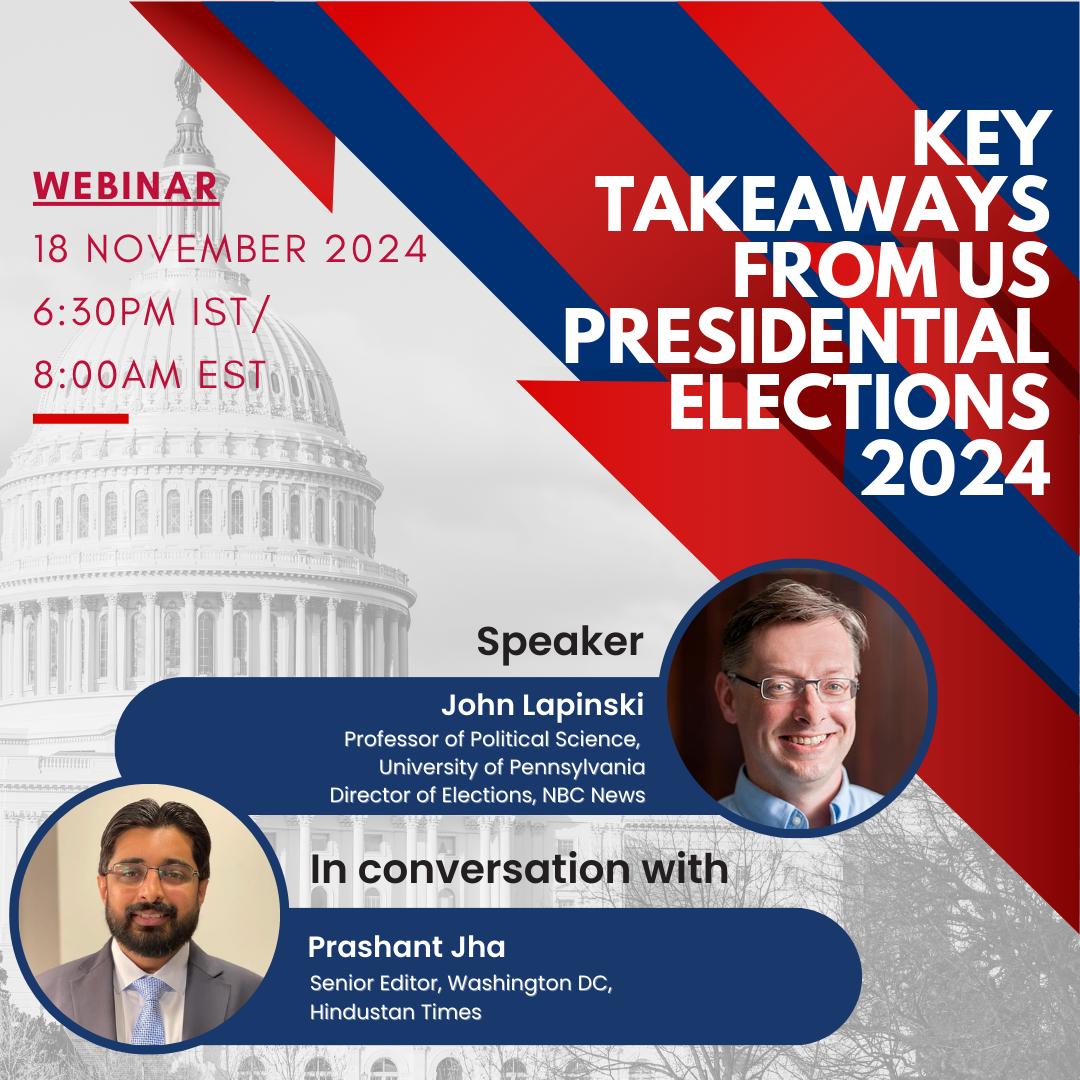 UPIASI (@upiasi) on Twitter photo Join us next week on our engaging webinar with Prof. John Lapinski and <a href="/prashantktm/">Prashant Jha</a> discussing the 2024 US Election results and their implications for the world and India. #USElection2024 #India #USA
Register now:
eventbrite.com/e/key-takeaway…
<a href="/CASIPenn/">Center for the Advanced Study of India</a> <a href="/PoliticsAtPenn/">Penn Poli Sci Dept</a> <a href="/htTweets/">Hindustan Times</a> Join us next week on our engaging webinar with Prof. John Lapinski and <a href="/prashantktm/">Prashant Jha</a> discussing the 2024 US Election results and their implications for the world and India. #USElection2024 #India #USA
Register now:
eventbrite.com/e/key-takeaway…
<a href="/CASIPenn/">Center for the Advanced Study of India</a> <a href="/PoliticsAtPenn/">Penn Poli Sci Dept</a> <a href="/htTweets/">Hindustan Times</a>