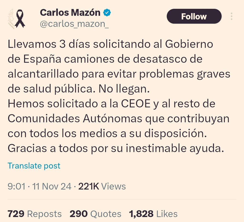 Luis Alis・ルイス #MazónDimissió tweet media