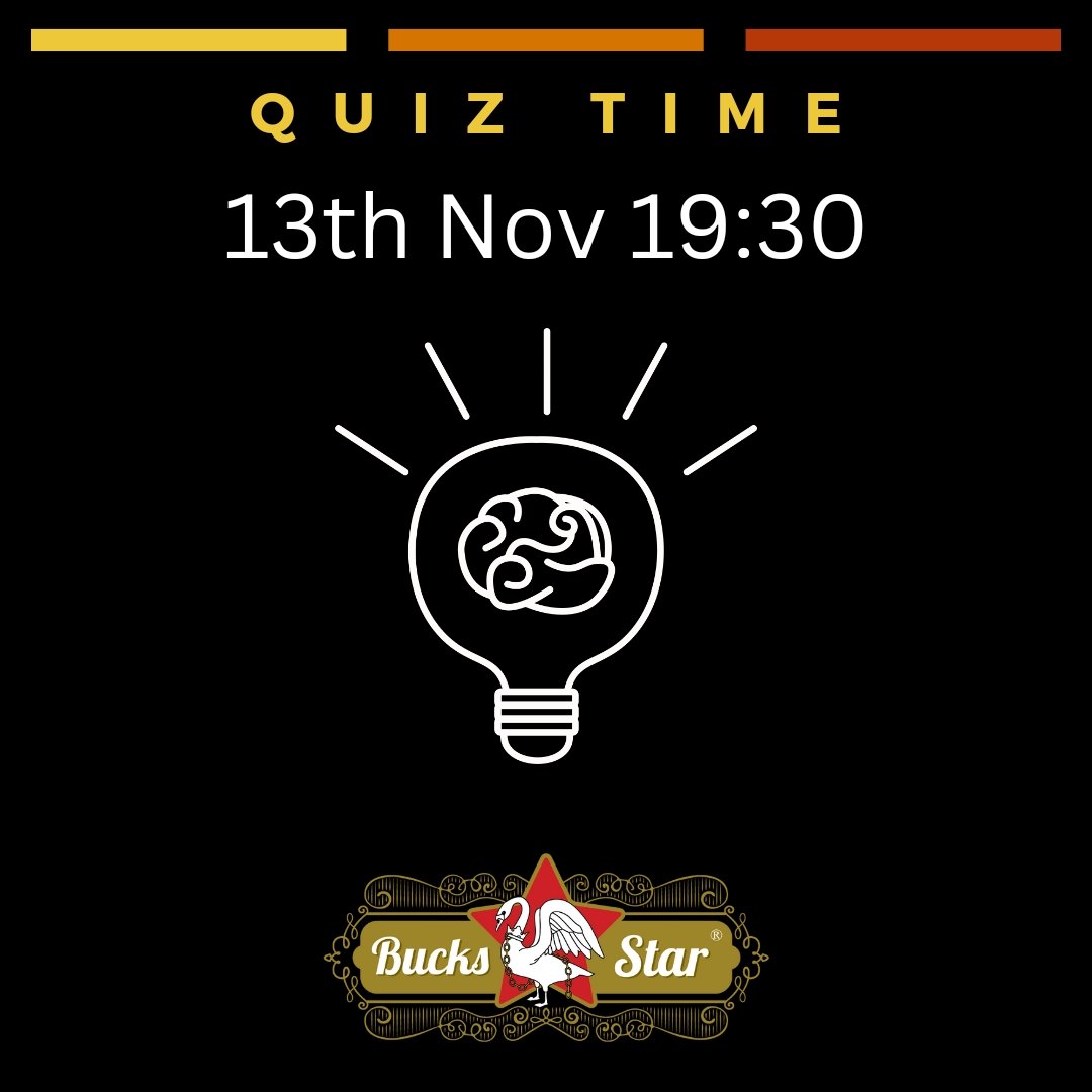 It's quiz night with Andy Wright this Wednesday! Come alone, with the family or your own specially selected team! 📝🍻