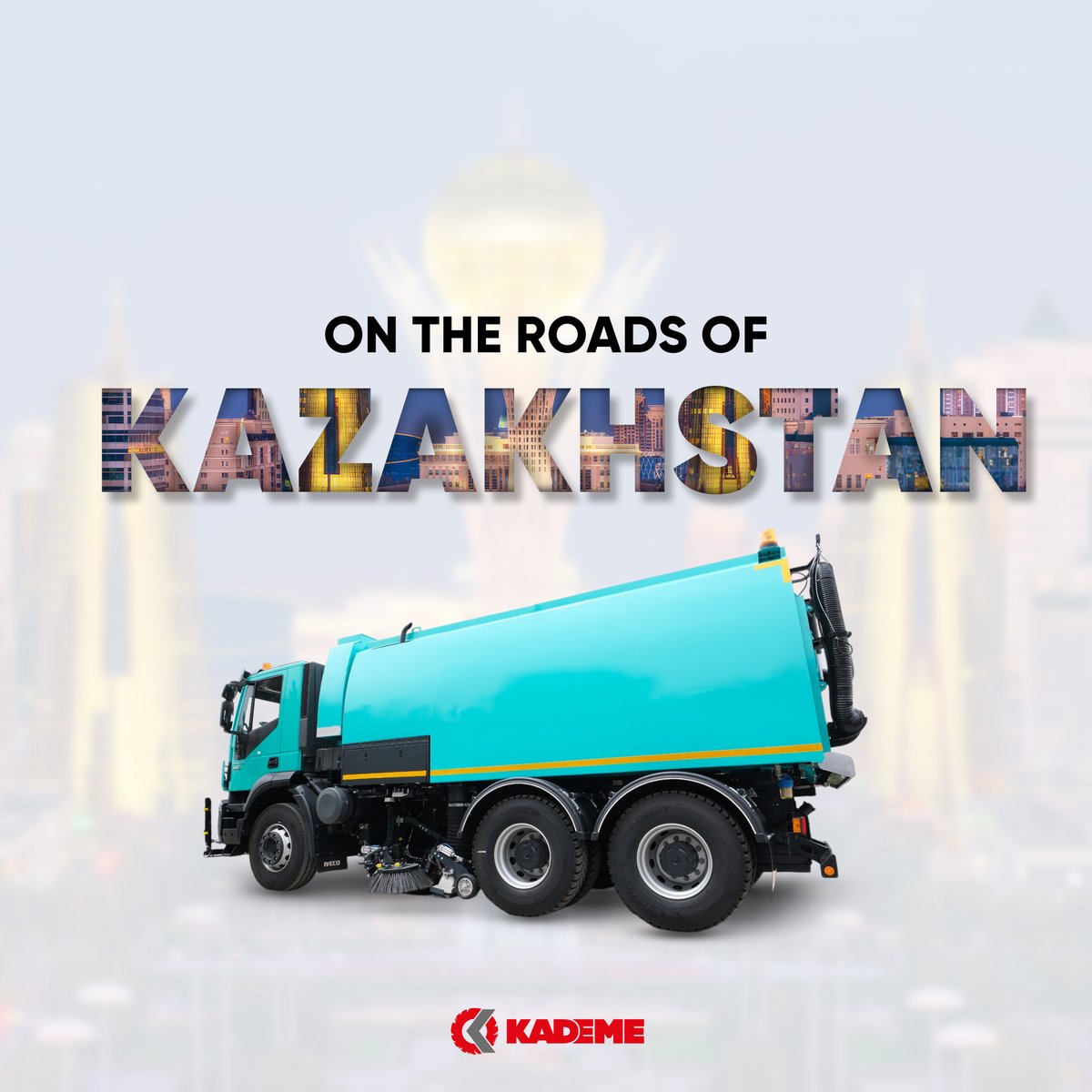kademeatik's tweet image. Our two 12 m³ truck-mounted road sweepers are going to Kazakhstan.

You can visit our web page for detailed information about our products.
kadememunicipal.com

#Kademe #roadsweeper #streetsweeper #citycleaning #Kazakhstan