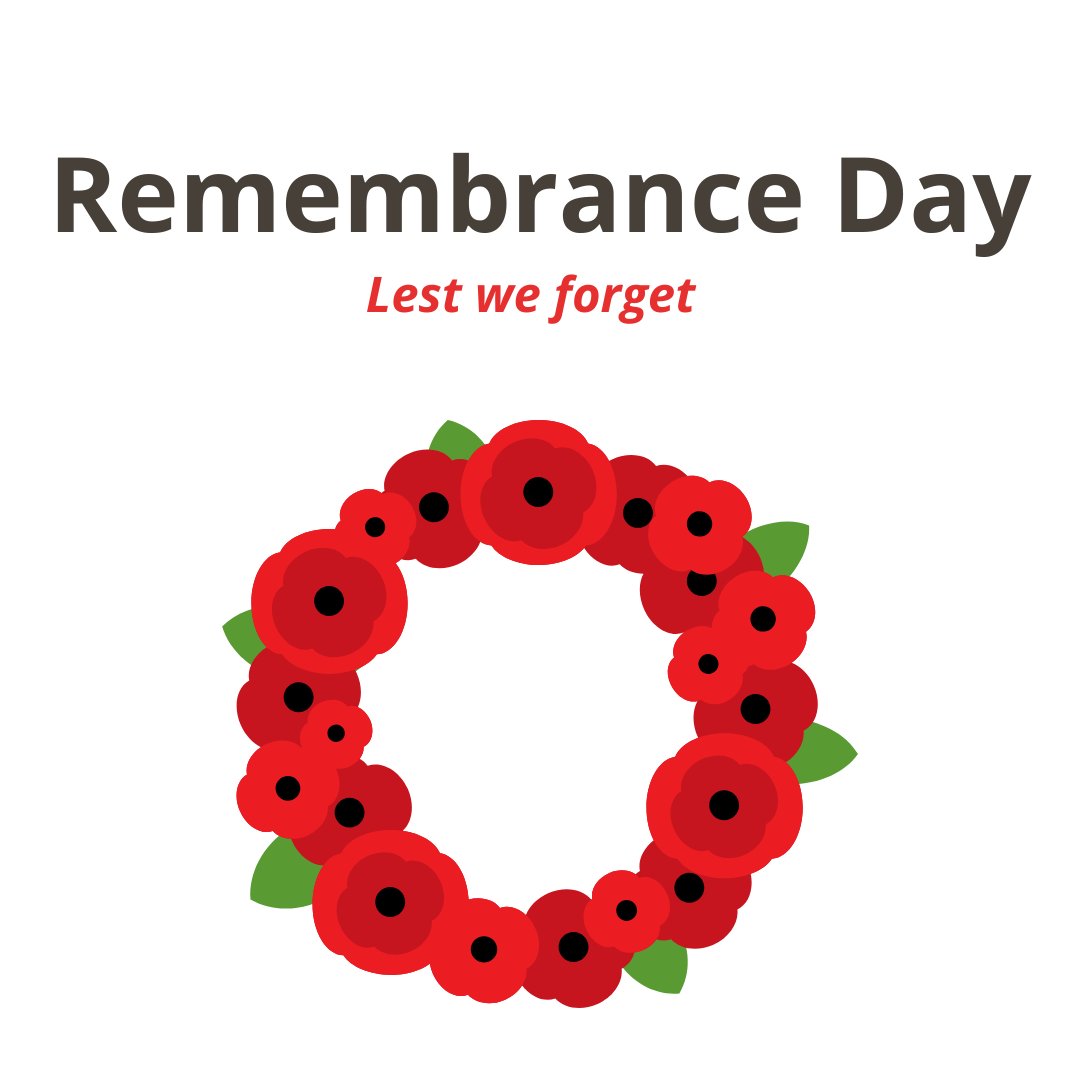 On this Remembrance Day, we honour and remember the courage and sacrifice of those who served for our freedom.
As we wear a poppy, observe a moment of silence, or join a ceremony, let's reflect and express our gratitude for their bravery and dedication. We will remember them. 🙏