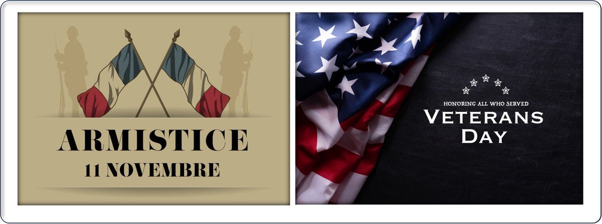 M_Michel_Prof's tweet photo. Bonne Fête de l'Armistice | Happy Veterans Day to all who have served, as well as their families for their sacrifice. Thank you for your service! Thank you for your sacrifices! #Valor #Courage #Strength #Dedication https://t.co/kqhP0iVIEA