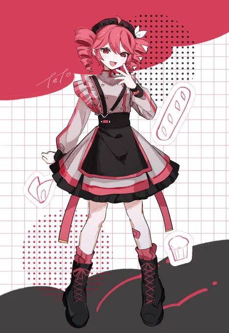 メイドシリーズ!揃いました #重音テト#重音テト #足立レイ #初音ミク 