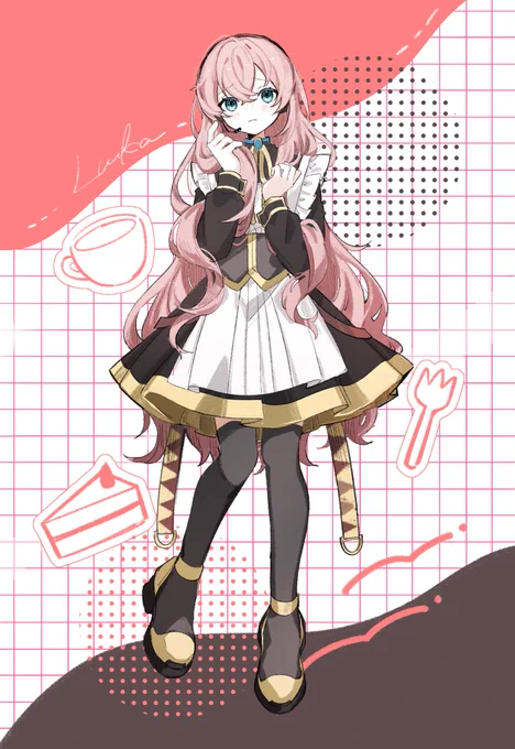 メイドシリーズ!揃いました #重音テト#重音テト #足立レイ #初音ミク 