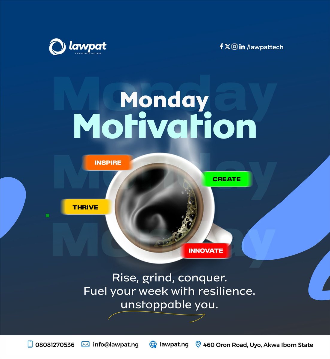 Lawpattech's tweet photo. Motivational Monday! https://t.co/CMkI7YBK6e