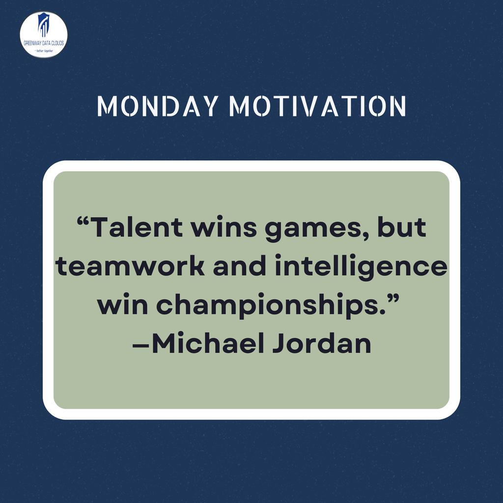 GW_datacloud's tweet image. Start your week with team work, grow your intelligence to become a champion.#Mondaymotivaion #estaudit