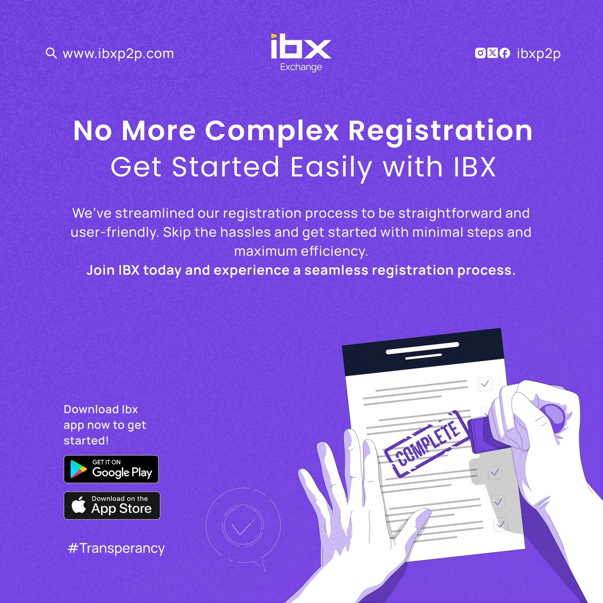 Ibx_marketplace's tweet image. Getting started shouldn’t be a struggle! 
That’s why IBX has simplified our registration process—no endless forms, no red tape, just a few quick steps. 

Ready for a smooth start? Join IBX today! 

#JoinIBX #SimpleSignUp #SeamlessStart