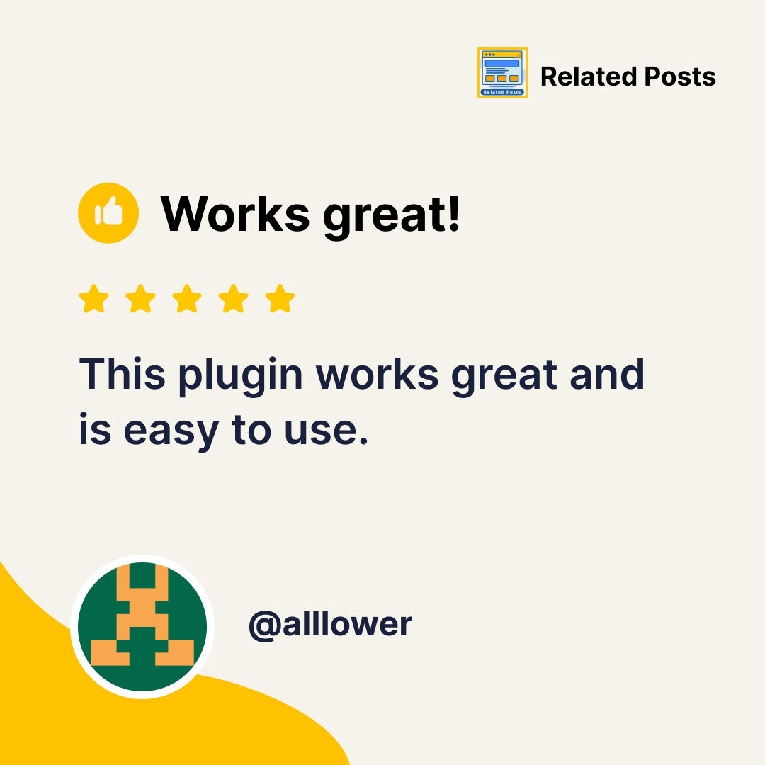 wpbrigade's tweet image. ✨ “Works Great!” ✨

Another satisfied user loves our Related Posts Thumbnails plugin, sharing that it “works great” on their site! Simple, effective, and perfect for adding a visual touch to related posts.

Full Review: bit.ly/40wDUes

#WordPress #RelatedPosts #Review